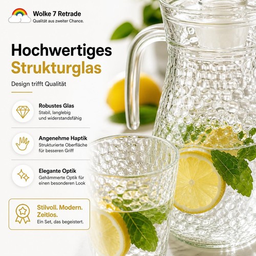 Teiliges glaskaraffe set - 5-teiliges, 1