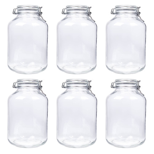 Liter drahtbügelglas - 6x, 5