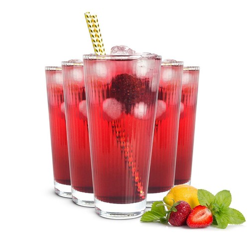 Longdrinkgläser 400ml mit - 6,