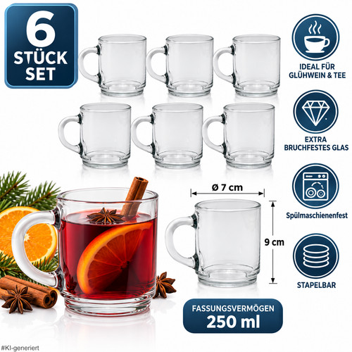 Glühwein teegläser 250 - glühwein-,