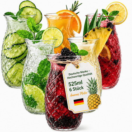 Trinkgläser ananas gläser - trinkgläser,