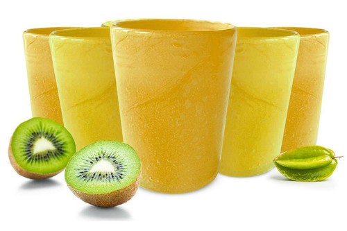 Trinkgläser 250ml gelb - 6,